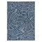 World Rug Gallery Contemporary Tropical Leaves Weather Resistant Indoor/Outdoor Area Rug 5' x 7' Blue 4031BLUE5X7 - alternate 5